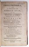 MADAN, MARTIN.  Thelyphthora; or, A Treatise on Female Ruin.  3 vols.  1781